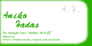 aniko hadas business card